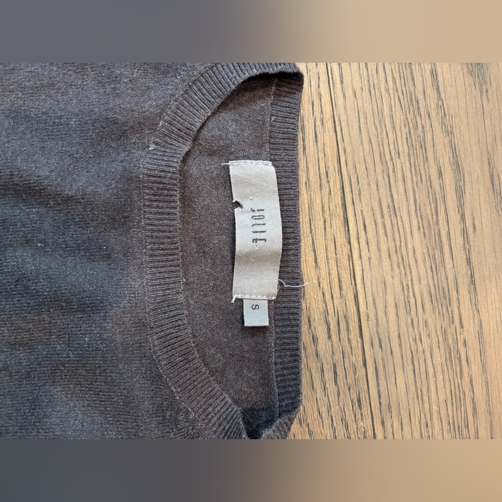 Jolie Dark Brown Crewneck Sweater
